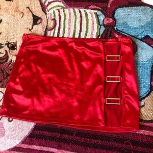 Satin Miniskirt Large